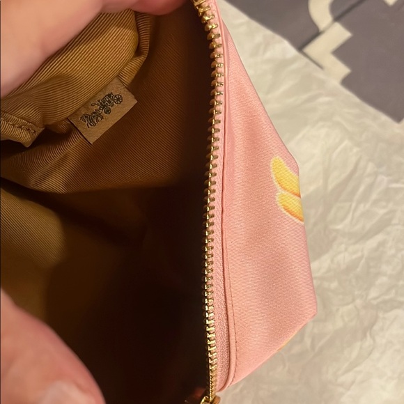 Coach Pink Banana Print Cosmetic Bag - NWT - Picture 8 of 12